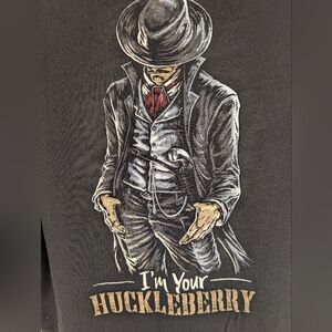 I am Your Huckleberry Adult 4XL TShirt Black Warrior XII Gildan